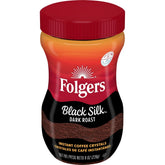 Folgers Black Silk Dark Roast Instant Coffee - 8oz